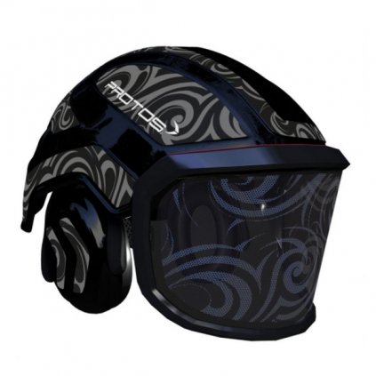 Protos Integral helmet ARBORIST TRIBAL with magnetic strap