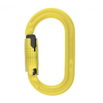 DMM carabiner Ultra O Oval Locksafe lime