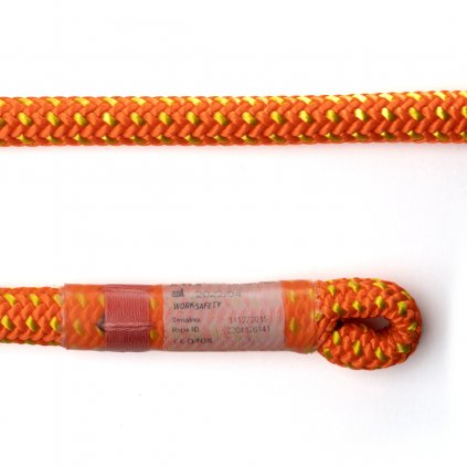 Teufelberger arboristické lano TACHYON 11,5 mm s okem spLIFE Orange/Yellow