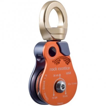 Rock Exotica pulley with Omni-Block 1.5 swivel