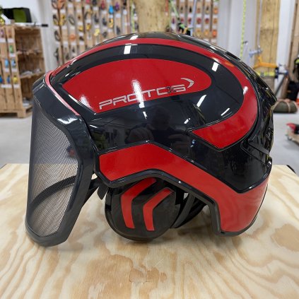 Protos Integral helmet FOREST black/reflective red