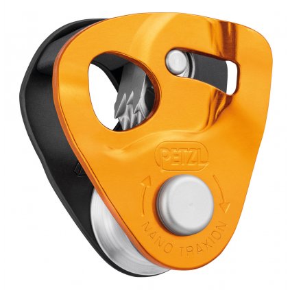 PETZL pulley with NANO TRAXION blocker