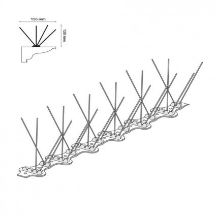 ECOPIC spikes against pigeons DEPIGEONAL U4 effective width up to 22 cm
