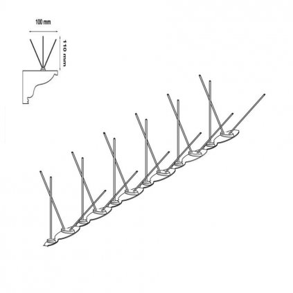 ECOPIC hroty proti holubom DEPIGEONAL U2 účinná šírka do 16 cm