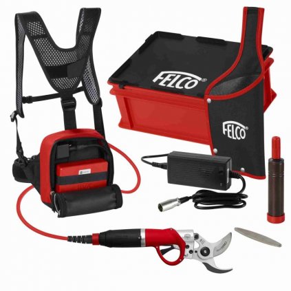 FELCO elektrické nůžky FELCO 822+ – komplet s powerpackem a dvojitou baterií