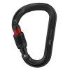 Petzl ATTACHE SCREW LOCK HMS BLACK šroubovací karabina ČERNÁ (Barva Černá)