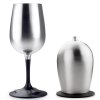 GSI nerezový skladací pohárik na víno Glacier Stainless Nesting Wine Glass