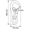 CAMP Swivel Alu Hook 3Lock