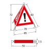 Triopan folding warning sign Standart N 70cm tree cut