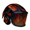 Protos Integral helmet ARBORIST FLAMES with magnetic strap