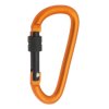 Aluminum carabiner 74mm screw-on