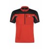 MONTURA triko HIGH ZIP 2 T-SHIRT červeno/černá