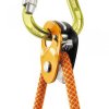 PETZL pulley with MICRO TRAXION blocker