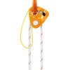 PETZL pulley with NANO TRAXION blocker