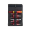 Skrutkovacia rukoväť a nádstavce WIHA Set 16 ks nástavcov SoftFinish plochý/krížový/TORX slimVario, VDE,