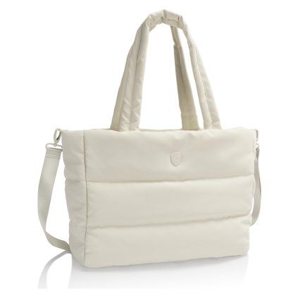 heys puffer traveltote frontqrt off white