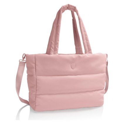 heys puffer traveltote frontqrt rose
