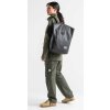 461344 herschel roll top backpack grid black 23l