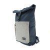 132129 6 travelite basics roll up backpack navy grey 35l