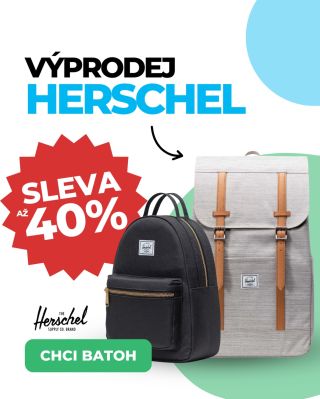 ⚡ Máme tady bleskový výprodej na legendární batohy značky Herschel. Slevy až 40 %. Tak na nic už nečekejte a běžte si...