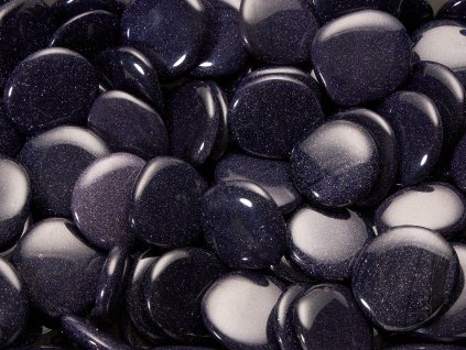 Placicky Avanturin synteticky modry