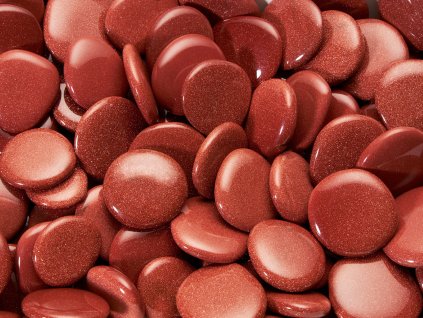 Placicky Avanturin synteticky zlaty