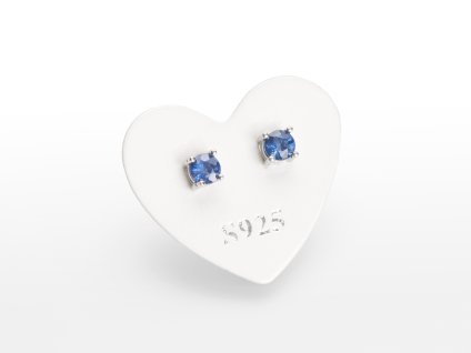 Nausnice fazet kulate krapny 4mm Safir