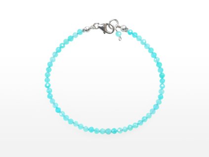 Stribro Naramek Amazonit Peru 3mm