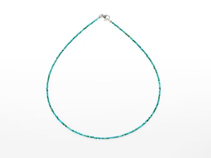 Stribro Nahrdelnik Tyrkys 2mm