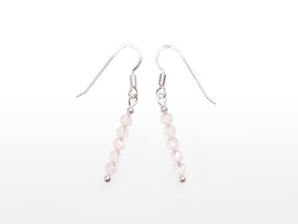 Stribro Nausnice Ruzenin 3mm