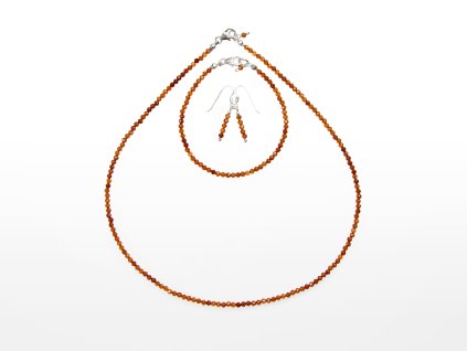 Stribro Set Granat Spessartin 3mm