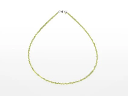 Stribro Nahrdelnik Olivin 3mm