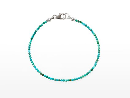 Stribro Naramek Tyrkys 2mm