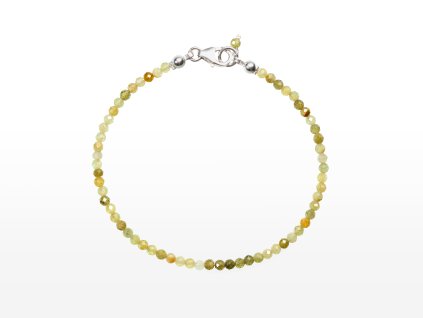 Stribro Naramek Granat zeleny 3mm