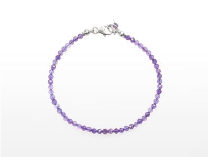 Stribro Naramek Ametyst 3mm