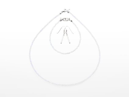 Stribro Set Mesicni kamen 3mm