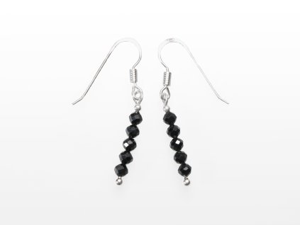 Stribro Nausnice Spinel 3mm