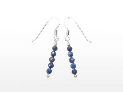 Stribro Nausnice Safir 3mm