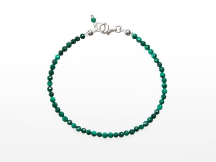 Stribro Naramek Malachit 3mm