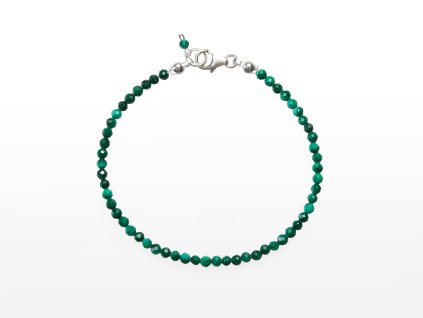 Stribro Naramek Malachit 3mm