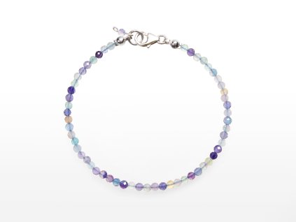 Stribro Naramek Fluorit duhovy 3mm