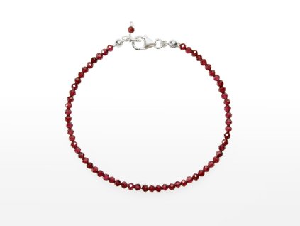 Stribro Naramek Granat 3mm