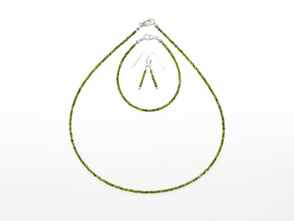 Stribro Set Diopsid 2mm