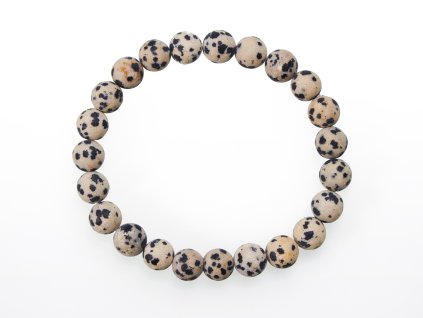 Naramky kulicka Jaspis dalmatin matt 8 mm