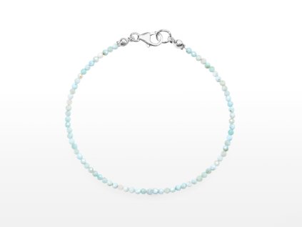 Stribro Naramek Larimar 2mm