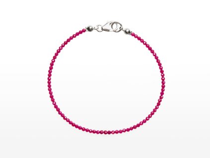 Stribro Naramek Rubin synteticky 2mm