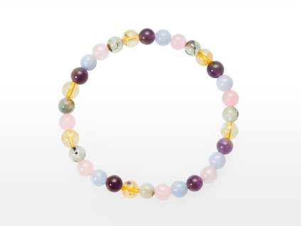 Naramky kulicka MIX Kristal Ametyst Ruzenin 6 mm