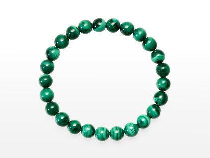 Naramky kulicka Malachit 7 8 mm MO