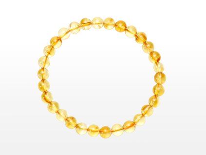 Naramky kulicka Citrin 6 mm MO