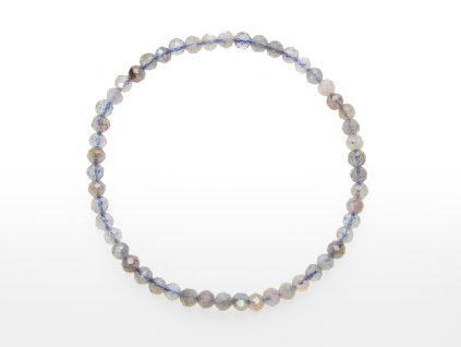 Naramky fazetovane Labradorit 4 mm